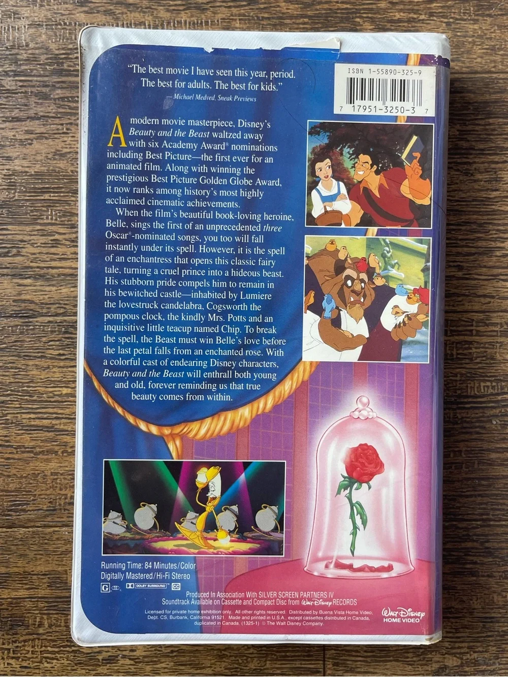 Beauty and the Beast VHS 1992 Walt Disney Classics #1325